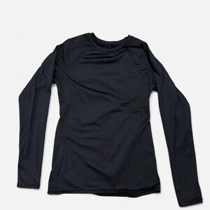 Elegant Black Long Sleeve Women's Top